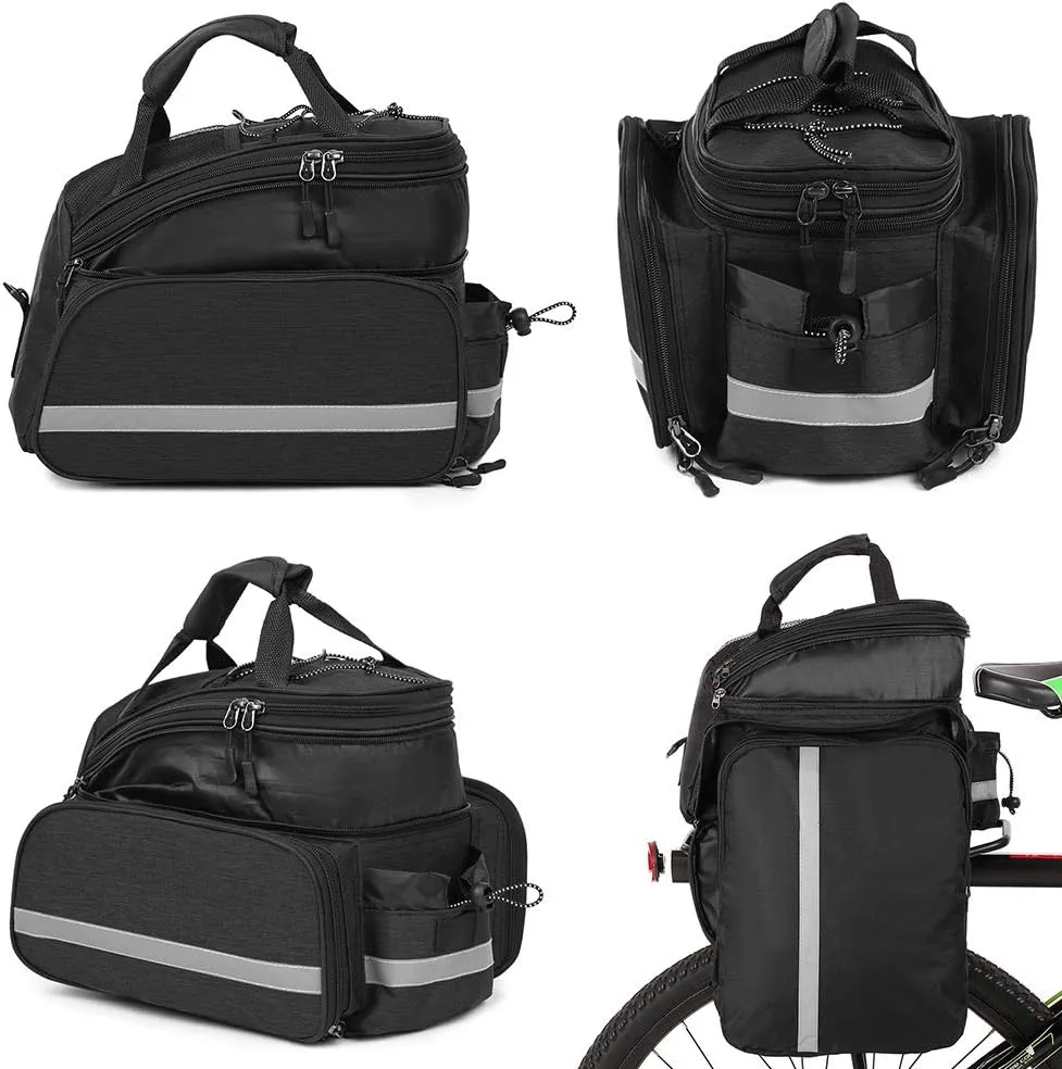 Lixada Bike Pannier Bag, 25L Double Side Waterproof Rear Rack Bike Bag for Riding Cycling Travelling
