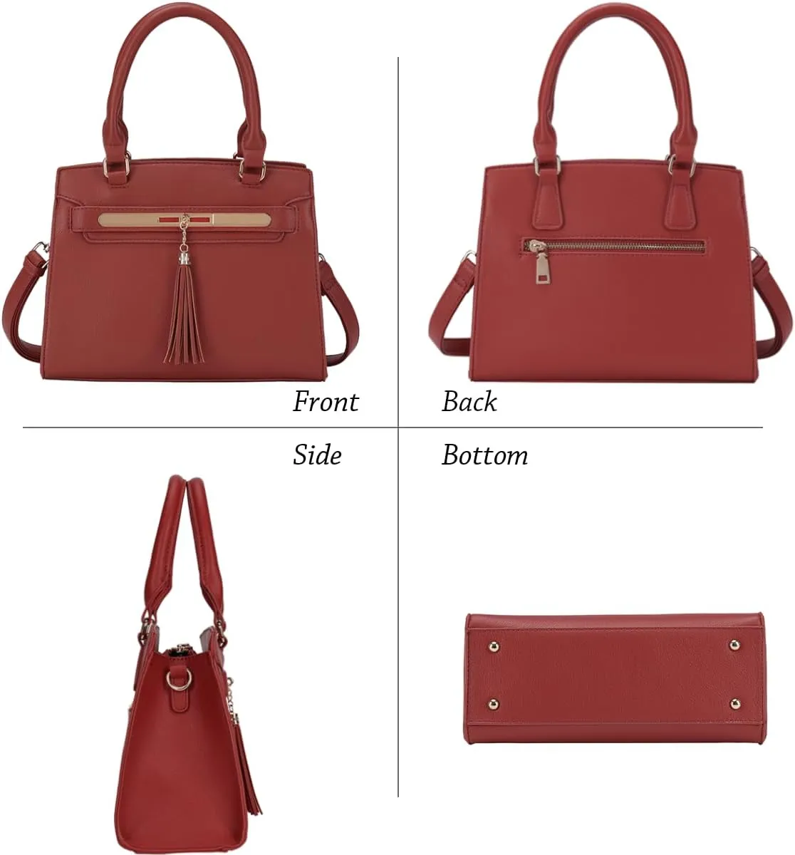 LJOSEIND Small Satchel Purses for Women - Fashionable Handbags, Top Handle Crossbody Bags with Adjustable Strap