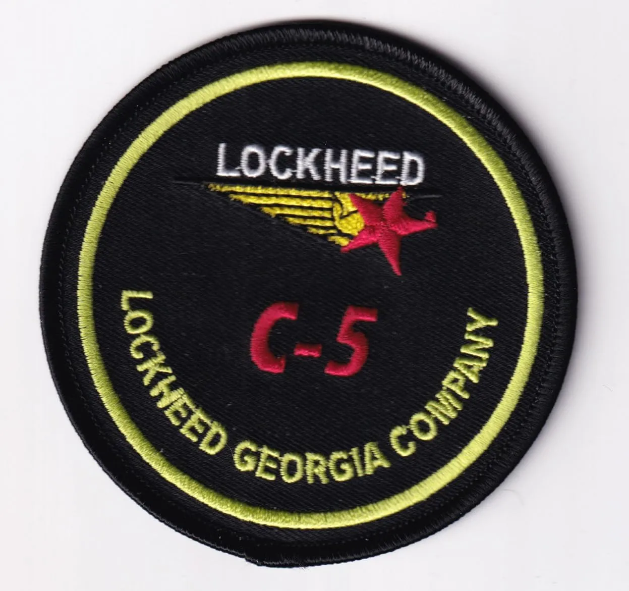 Lockheed Martin® C-5 Galaxy® Georgia, 3.5 in, Shoulder Patch, Iron On/Sew On
