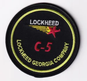 Lockheed Martin® C-5 Galaxy® Georgia, 3.5 in, Shoulder Patch, Iron On/Sew On
