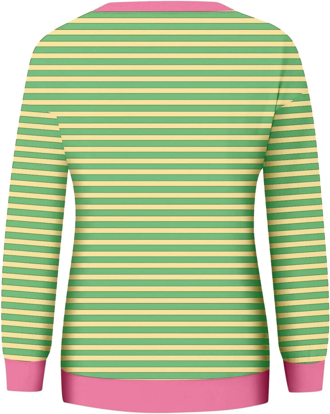 Long Sleeve T Shirts for Women Crewneck Causal Striped Blouse Tops Fall Fashion Vacation Pullover Ladies Clothes 2024
