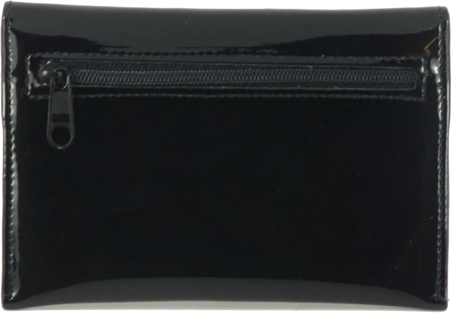 LONI Ladies Faux Patent Leather Wallet Clutch Bag Purse Coin Pouch in Hot Pink
