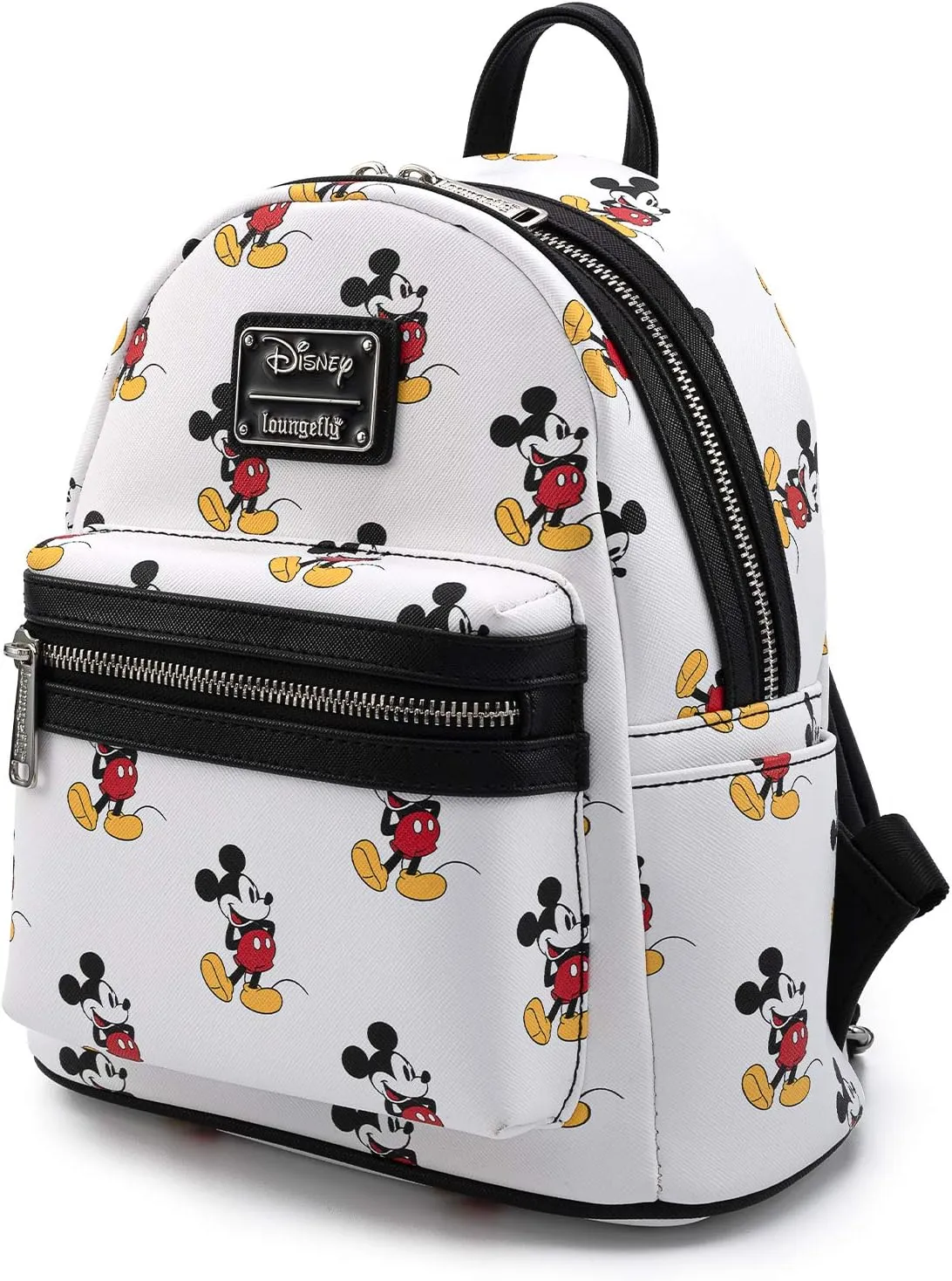 Loungefly Disney Mickey Mouse All Over Print Womens Double Strap Shoulder Bag Purse