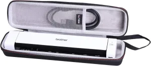 LTGEM Hard Case for Brother DS-640 / DS-740D / DS-940DW / DS-720D & Itari & HP Small USB & Canon imageFORMULA P-208II Document Scanner - Protective Carrying Storage Bag