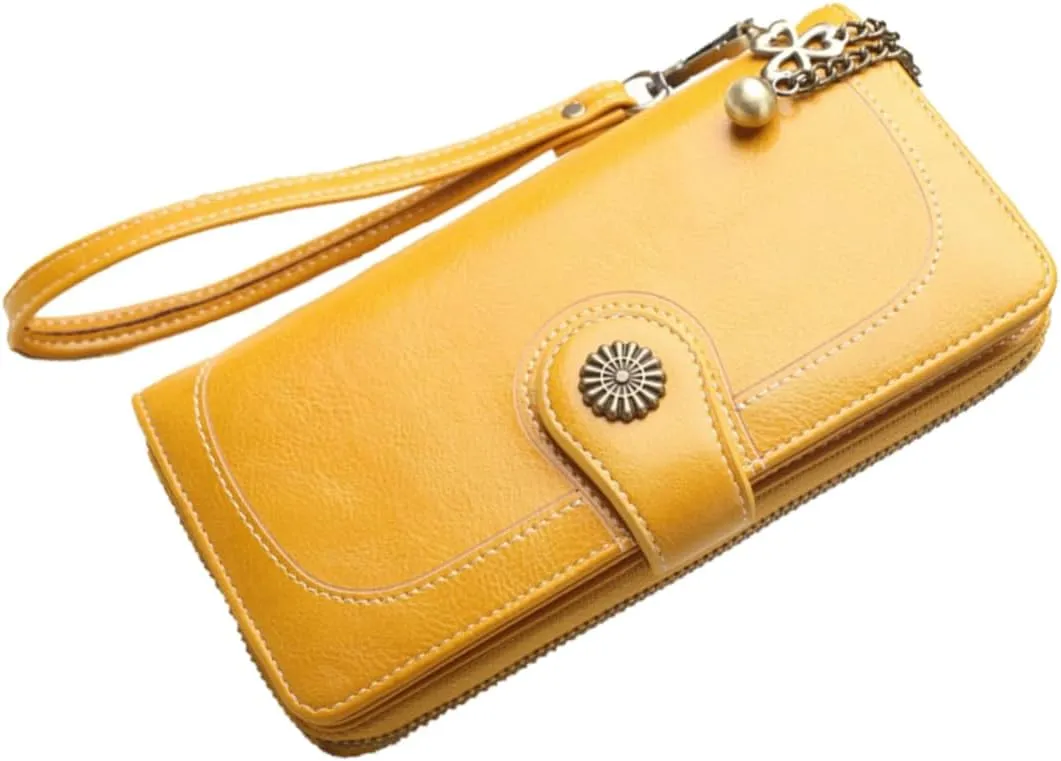 Luxury Women's Long Purse Zippered Multi-function Wallet Card Slots for Ladies