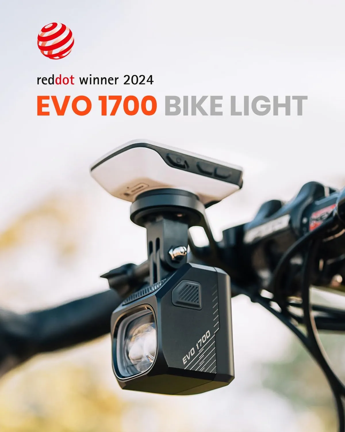 Magicshine EVO 1700 Underneath Mounted Bike Lights for Night Riding,USB-C Rechargeable Bike Headlight, IPX 6 Waterproof Bike Front Light for Road Urban Cyclists
