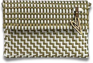 MARIA VICTORIA Mexican Woven Clutch - Water-Resistant with Magnetic Closure