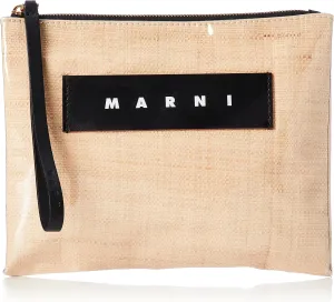 Marni POCHETTE PHMO0001 Women's Clutch Bag, Natural