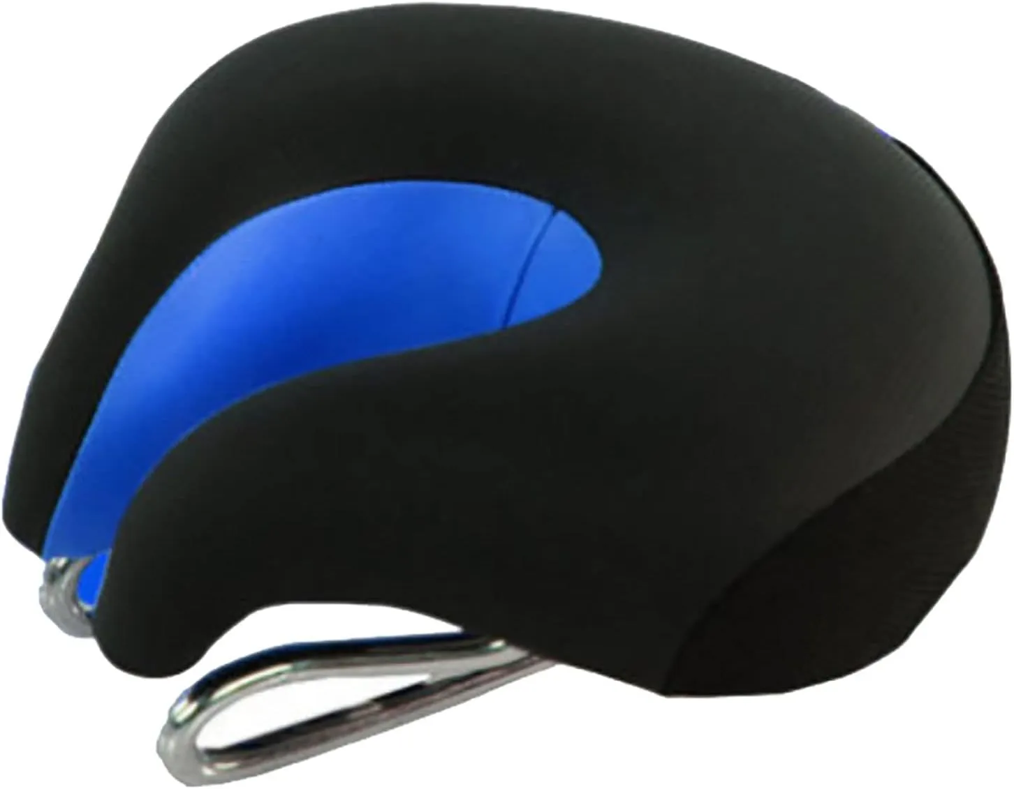 MBROS Bicycle Noseless Saddle, Thickened Saddle, Ergonomically Designed Seat Cushion, Dirt Resistant and Breathable, for Mountain Biking (Color : Blue)