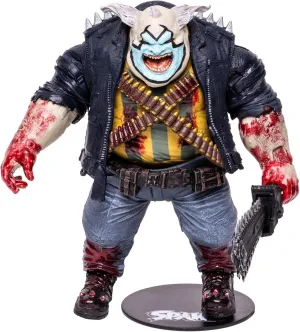 McFarlane Toys, Spawn Comic 7-inch The Clown (Bloody) Deluxe Spawn Action Figure with 22 Moving Parts, Collectible DC Figure with Accessories and Collectors Stand Base – Ages 12 