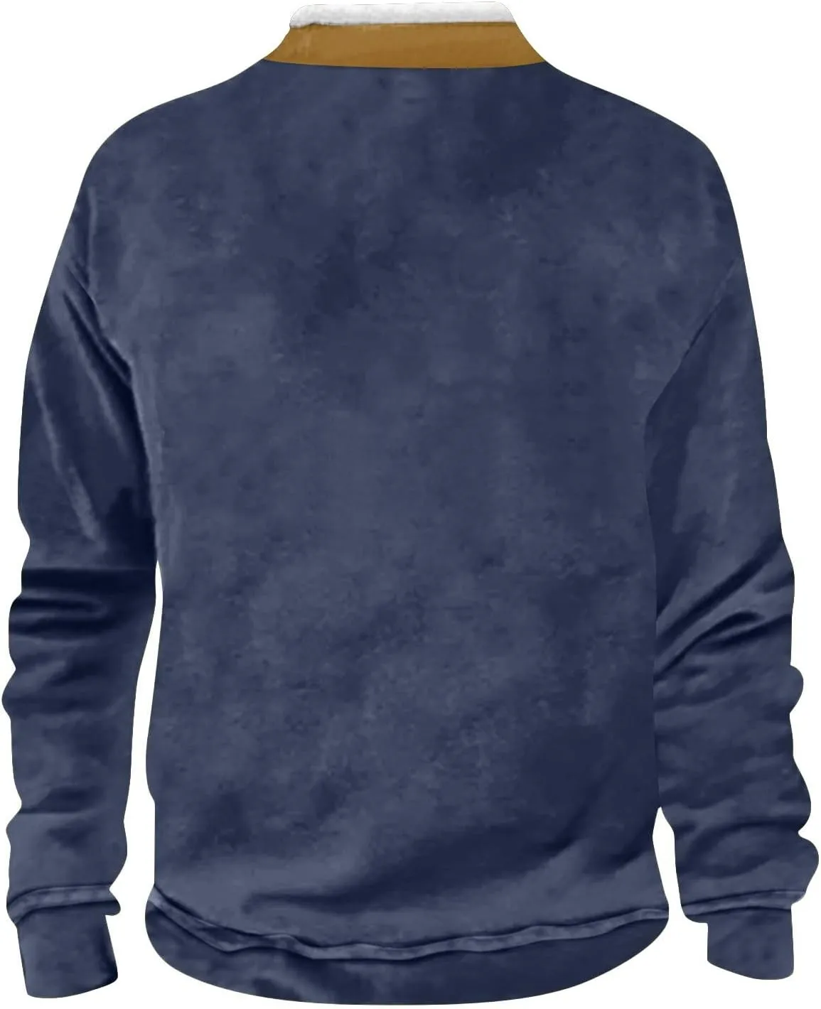 Men's Aztec Western Jacket Cowboy Print Sweatshirt Thermal Warm Sweater 1/4 Zip Stand Collar Plus Size Jacket Coats