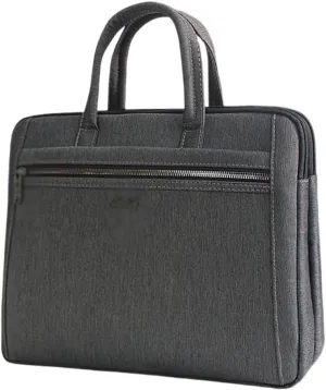 Men's Document Bag Canvas Business Conference Briefcase Zipper Multi layer Thickened Document Bag Handheld