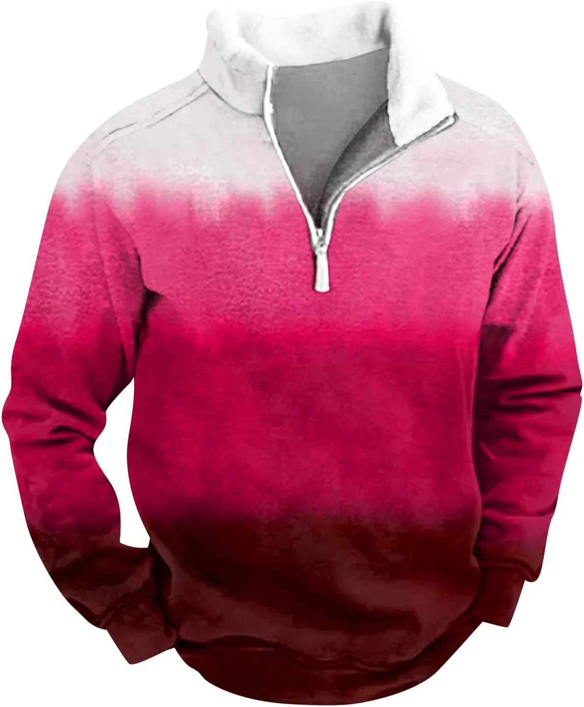 Men's Fleece Jacket Corduroy Polo Sweatshirt Thermal Warm Sweater Casual Loose Lapel Collar Fit Casual Jacket Coats