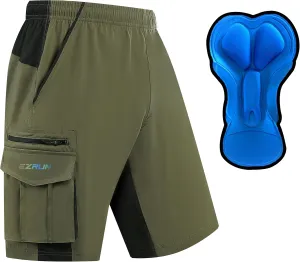 Men's Mountain Bike Shorts 3D Padded Bicycle Biking Shorts Quick Dry Lightweight MTB Cycling Shorts