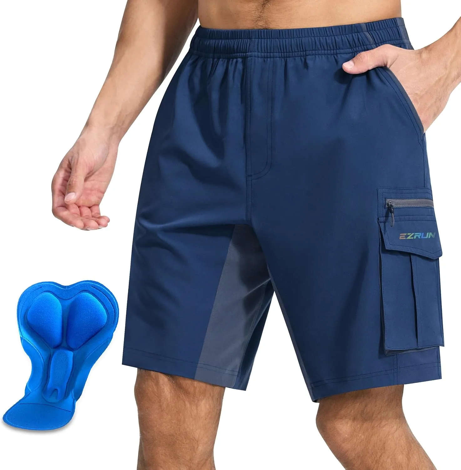 Men's Mountain Bike Shorts 3D Padded Bicycle Biking Shorts Quick Dry Lightweight MTB Cycling Shorts