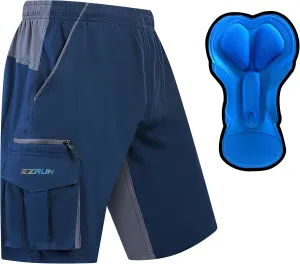 Men's Mountain Bike Shorts 3D Padded Bicycle Biking Shorts Quick Dry Lightweight MTB Cycling Shorts