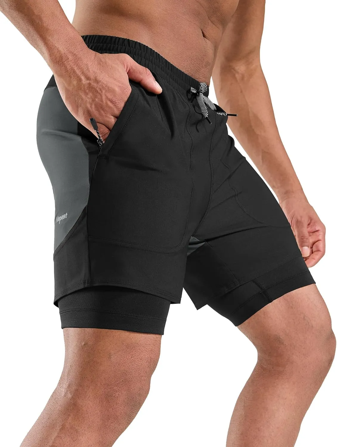 Mens Mountain Bike Shorts 3D Padded MTB Shorts Bicycle Biking Biker Baggy Cycling Shorts with Zipper Pockets