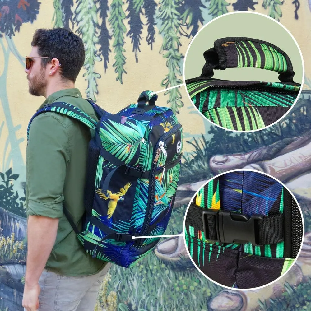 Metz 44L Travel Backpack Carry on Luggage Sized 55x40x20cm (22x16x8) Lightweight (Navajo Blue)