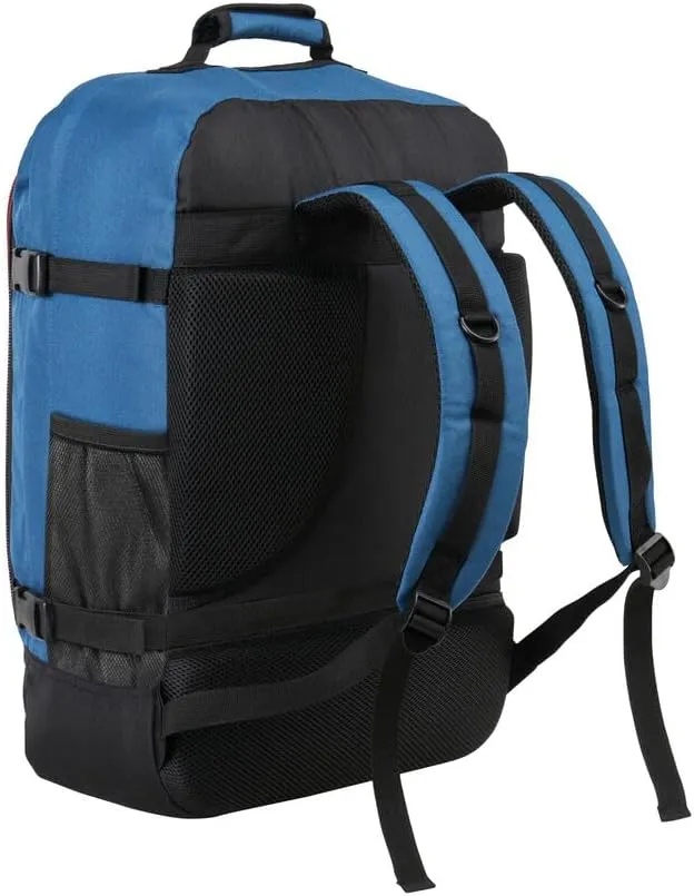 Metz 44L Travel Backpack Carry on Luggage Sized 55x40x20cm (22x16x8) Lightweight (Navajo Blue)