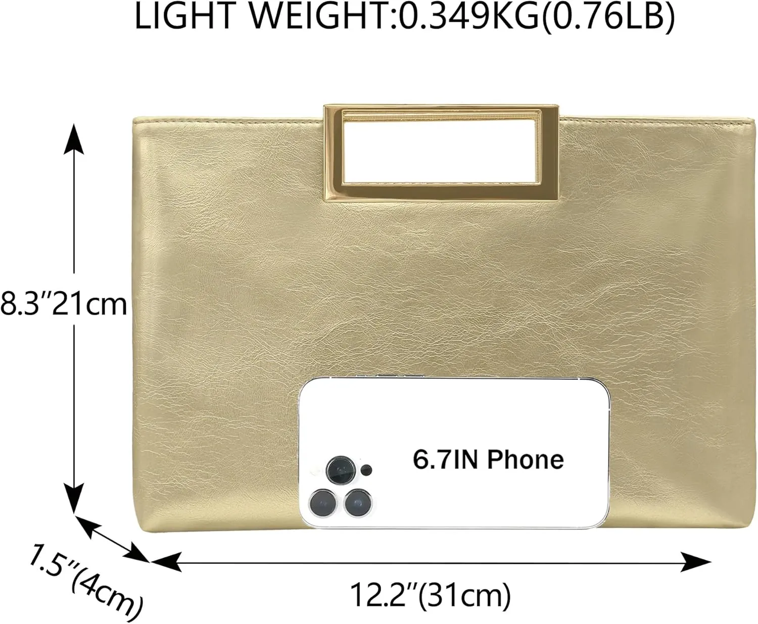 Milisente Clutch Purses for Women Formal Casual Sparkly PU Leather Handbag Purse with Handle for Prom Cocktail Wedding