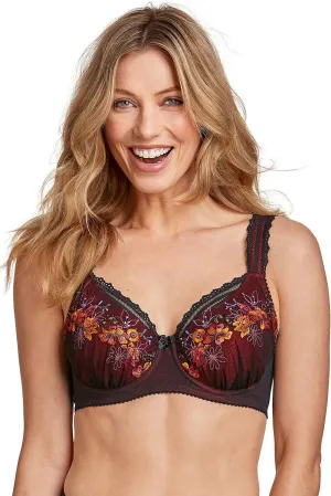 Miss Mary of Sweden Floral Sun Womens Luxury Unpadded Underwired Tulle Bra
