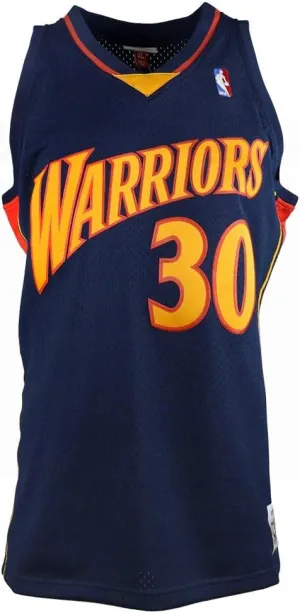 Mitchell & Ness Stephen Curry Golden State Warriors NBA Throwback Jersey - Navy