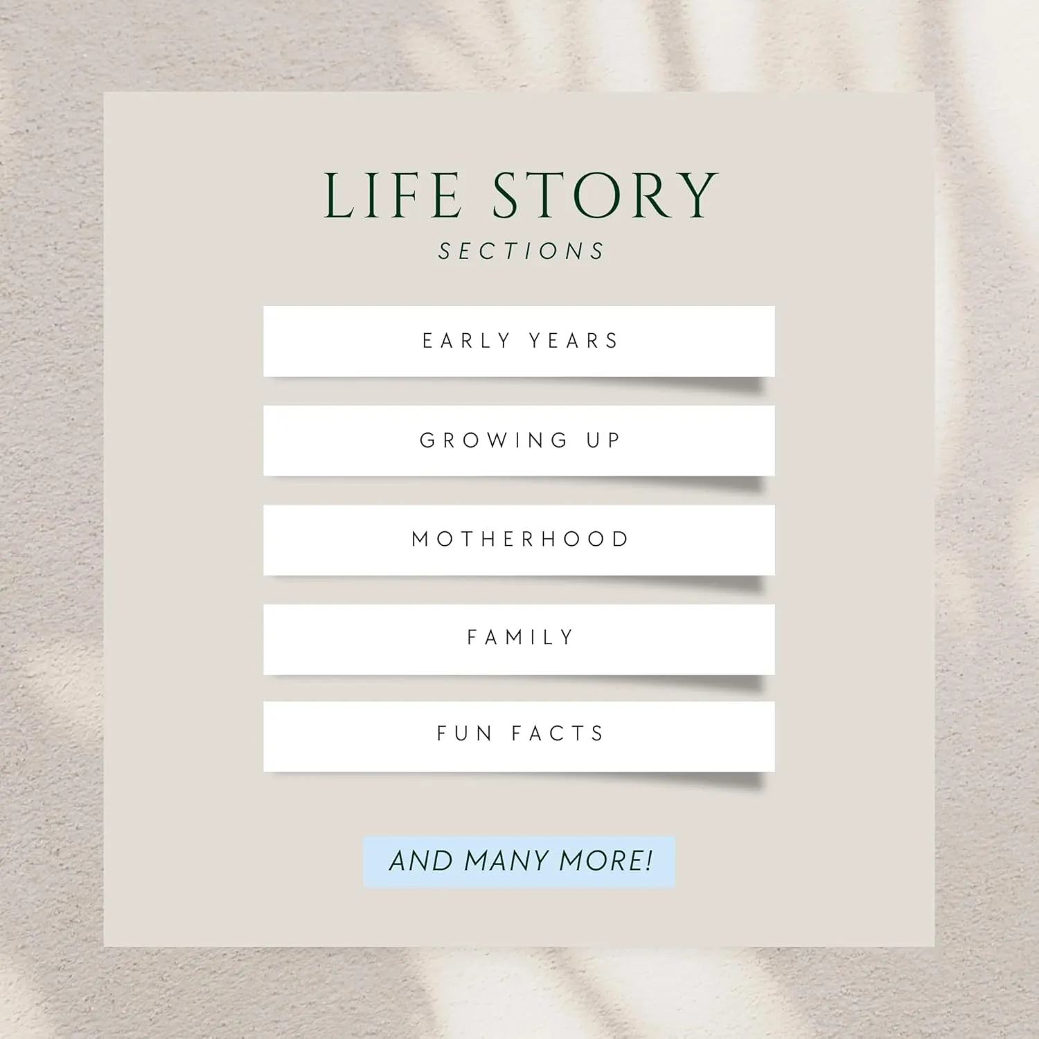 Mom's Story Journal (Hardcover) - A Family Keepsake with   250 Prompts and Questions to Share Her Life Story and Memories, Sentimental Mother's Day, Birthday Gift Idea