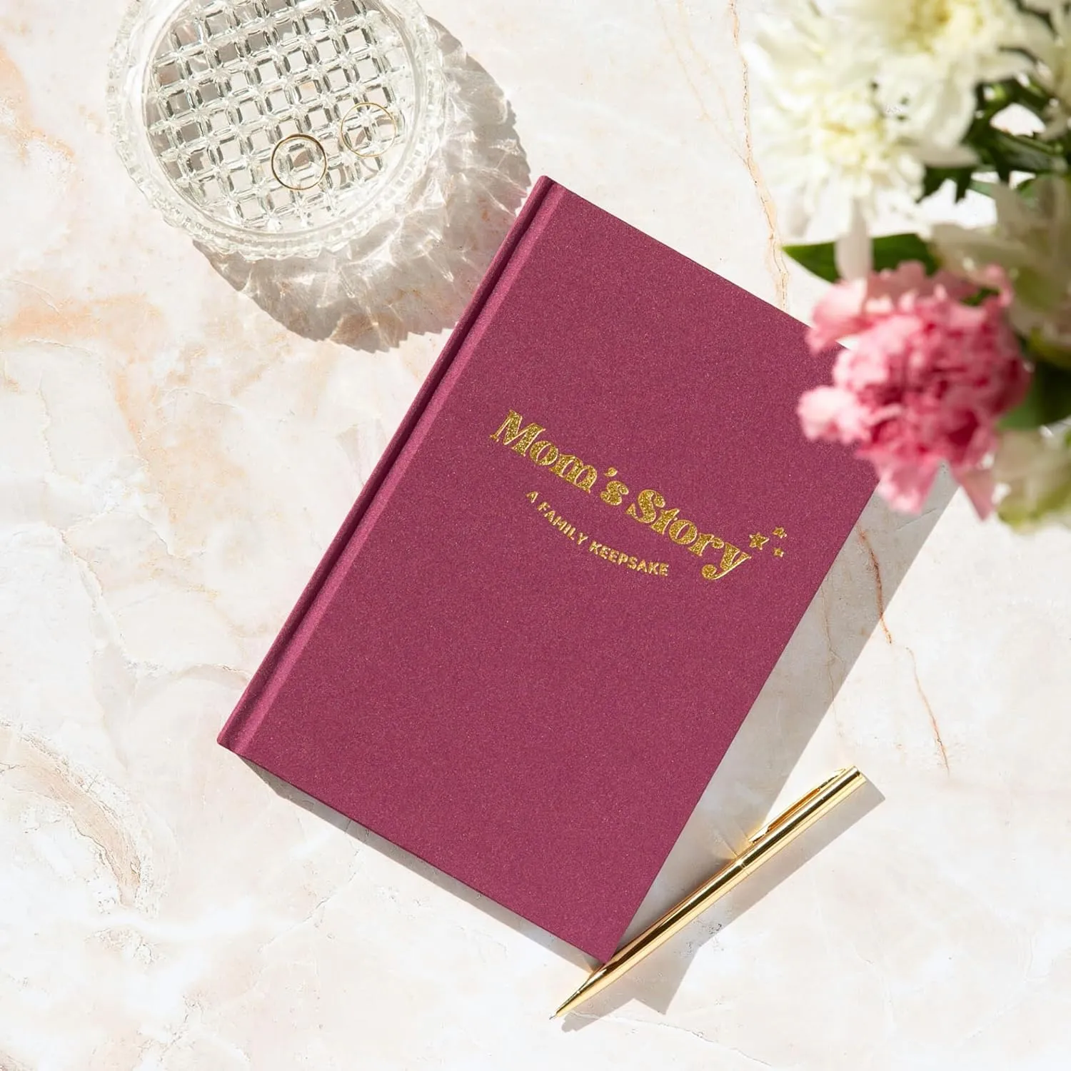 Mom's Story Journal (Hardcover) - A Family Keepsake with   250 Prompts and Questions to Share Her Life Story and Memories, Sentimental Mother's Day, Birthday Gift Idea
