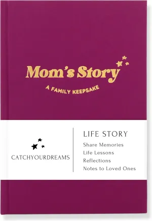Mom's Story Journal (Hardcover) - A Family Keepsake with   250 Prompts and Questions to Share Her Life Story and Memories, Sentimental Mother's Day, Birthday Gift Idea
