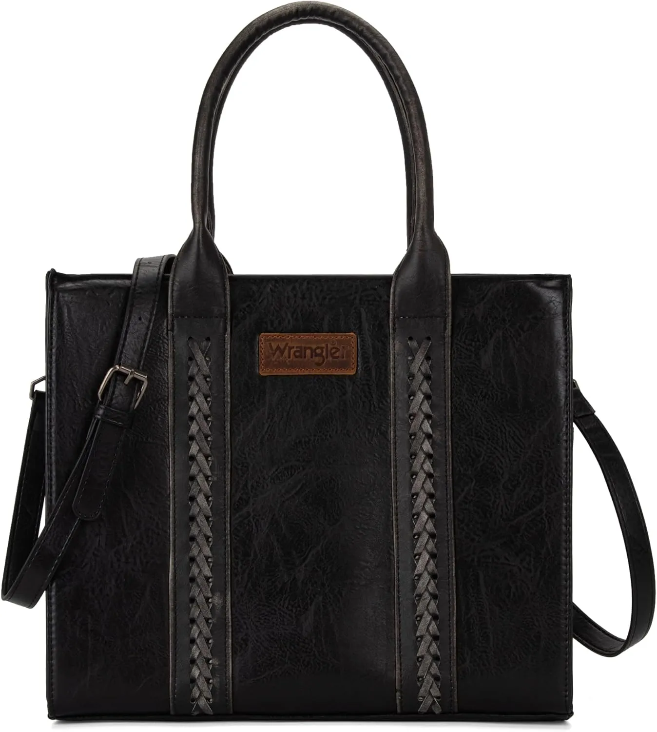 Montana West Wrangler Purse for Women Large Work Tote Bags with Strap Vintage Top-Handle Handbags