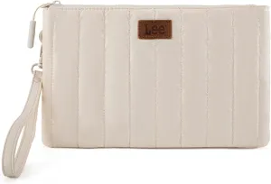 Montana West x Lee Large Wristlet Purse for Women Quilted Puffer Clutch Slim Wallet Handbags Holder Cell Phone Organizer