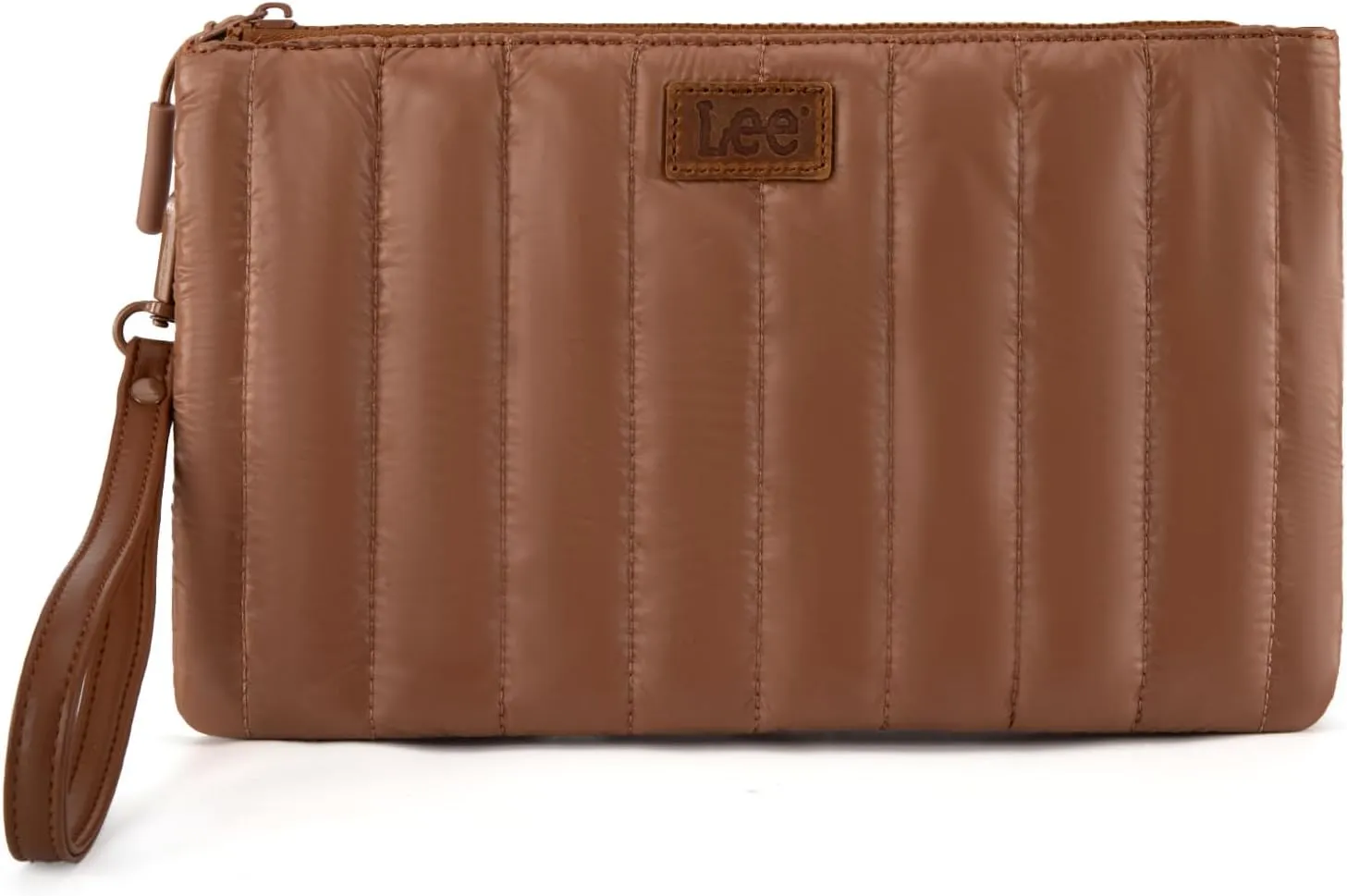 Montana West x Lee Large Wristlet Purse for Women Quilted Puffer Clutch Slim Wallet Handbags Holder Cell Phone Organizer