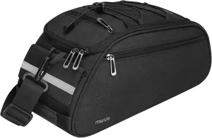 MOSISO Bike Rack Bag, Waterproof Bicycle Trunk Pannier Rear Seat Pouch Cycling Bike Carrier Backseat Storage Luggage Saddle Shoulder Bag