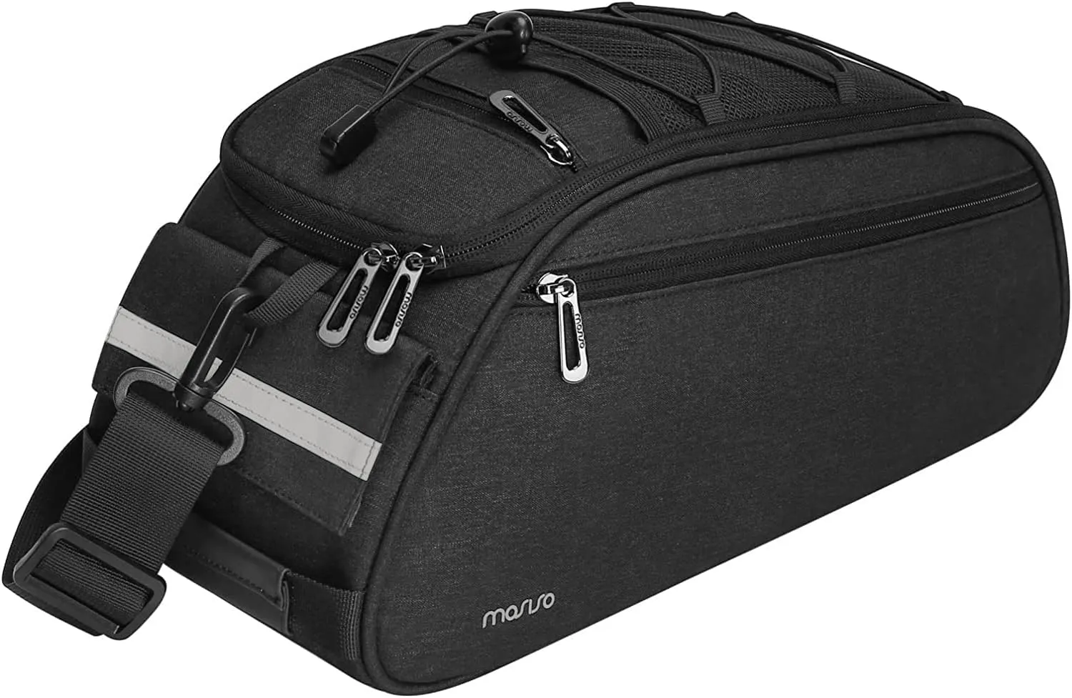 MOSISO Bike Rack Bag, Waterproof Bicycle Trunk Pannier Rear Seat Pouch Cycling Bike Carrier Backseat Storage Luggage Saddle Shoulder Bag
