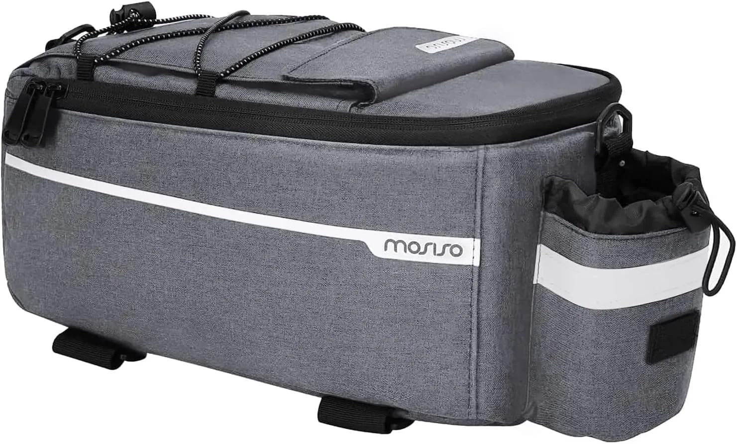 MOSISO Bike Rack Bag, Waterproof Bike Trunk Cooler Pouch Insulated Bicycle Rear Seat Pouch Cycling Backseat Storage Cargo Luggage Saddle Shoulder Bag