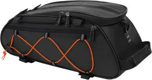 MOSISO Bike Rack Bag with 2 Removable Panniers, Waterproof Bike Trunk Cooler Storage Handbag Insulated Bicycle Rear Seat Pouch, Bicycle Storage Saddle Shoulder Bag Cycling Luggage Pouch, Black