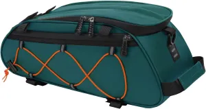 MOSISO Bike Rack Bag with 2 Removable Panniers, Waterproof Bike Trunk Cooler Storage Handbag Insulated Bicycle Rear Seat Pouch, Bicycle Storage Saddle Shoulder Bag Cycling Luggage Pouch, Teal Green