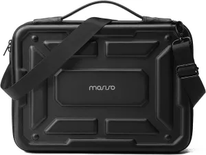 MOSISO Laptop Shoulder Bag Compatible with MacBook Pro 16 inch 2025-2021 M4 M3 M2 M1, Waterproof Shockproof Carrying Case Bag, Black