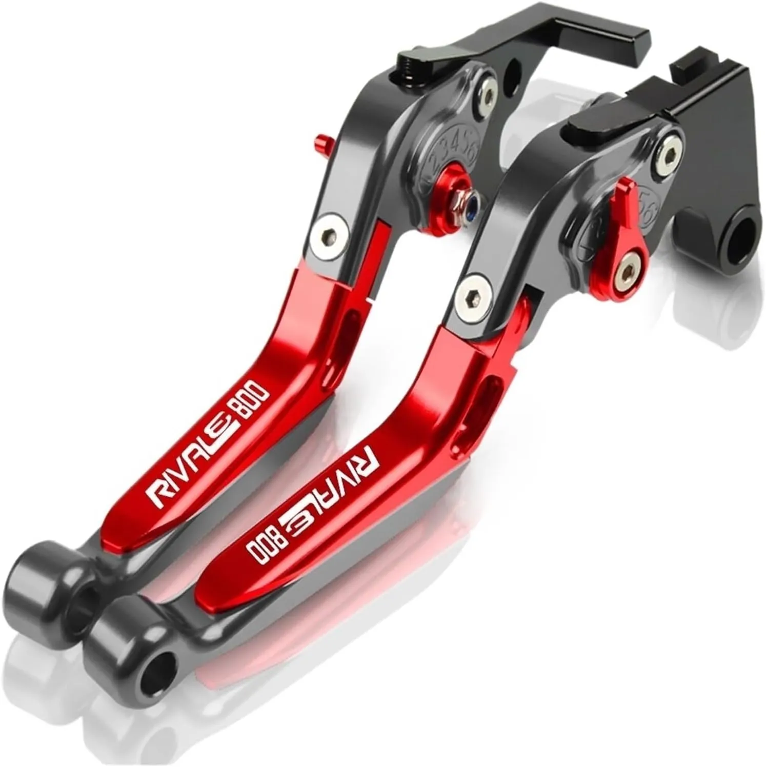 Motorbike Drum Brakes Motorcycle Handbrake Folding Extendable Adjustable Handle Clutch Brake Levers for MV Agusta Rivale 800 2013-2016 Reservoir Levers (Color : D)