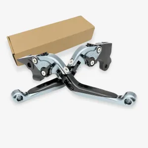 Motorcycle Brake Clutch Levers Compatible with Benelli Leoncino 500 LeonineX 2016-2020,Trail 500,Jinpeng 502 TRK502 TRK 502 ADV All Year, TNT25 BJ250 (Grey Black Grey)