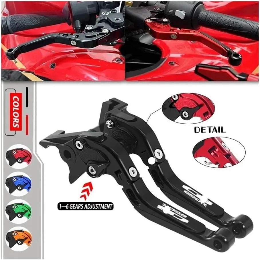 Motorcycle Brake Lever Motorcycle Adjustable Extendable Handle Bar Folding Brake Clutch Levers for H&ond&a CB650R CB650F cb650r cb650f 19-24 14-24