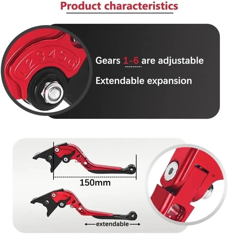 Motorcycle Brake Lever Motorcycle Adjustable Extendable Handle Bar Folding Brake Clutch Levers for H&ond&a CB650R CB650F cb650r cb650f 19-24 14-24