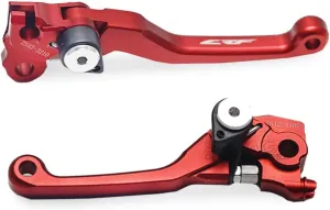 Motorcycle Pivot Brake Clutch Levers for Honda Crf250R Crf450R 2004 2005 2006 Motorcycle Off-Road Dirt Pit Bike Left Right CNC Handle Leavers 1 Pair