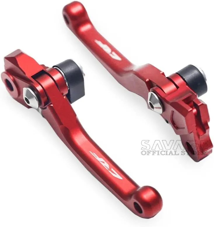 Motorcycle Pivot Brake Clutch Levers for Honda Crf250R Crf450R 2004 2005 2006 Motorcycle Off-Road Dirt Pit Bike Left Right CNC Handle Leavers 1 Pair