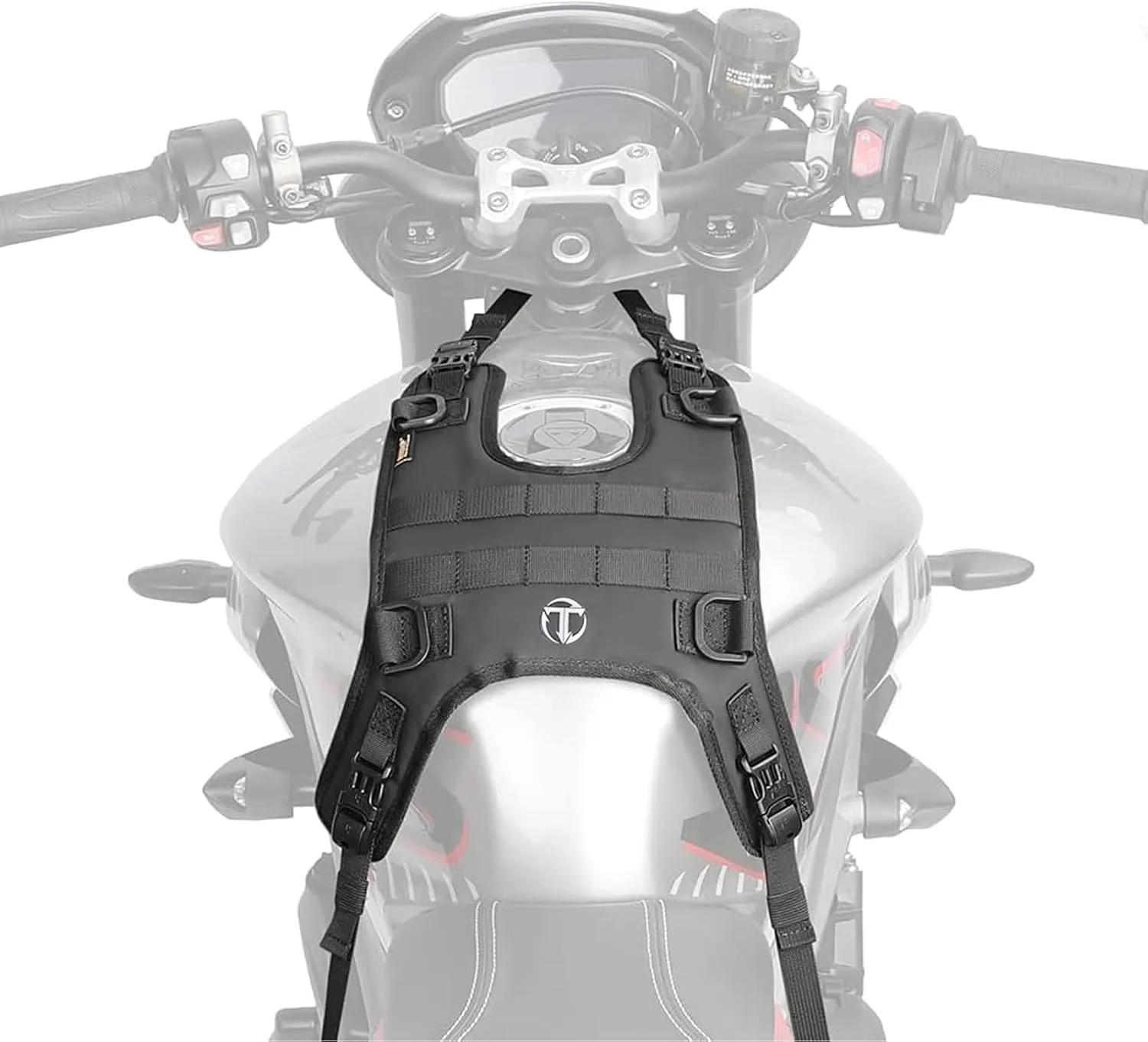 Motorcycle Tank Bag Fuel Tank Mounting Base Saddle Bag Universal Bumper Bag (Single Bag)