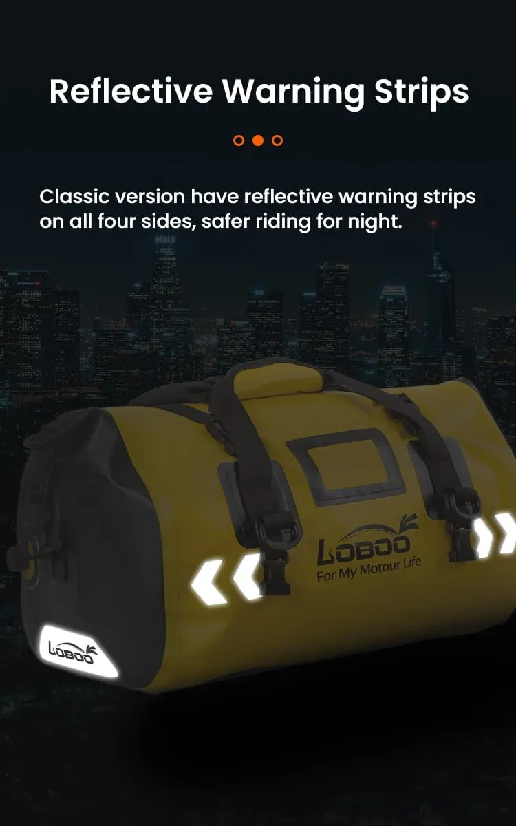 Motorcycle Travel Luggage Bag, Upgraded Edition Motorcycle Luggage Bag, Motorcycle Luggage Bag, Skiing, Hiking, Camping, Rowing, Cycling, Fishing, Outdoor Luggage Bag(Black, 90L)