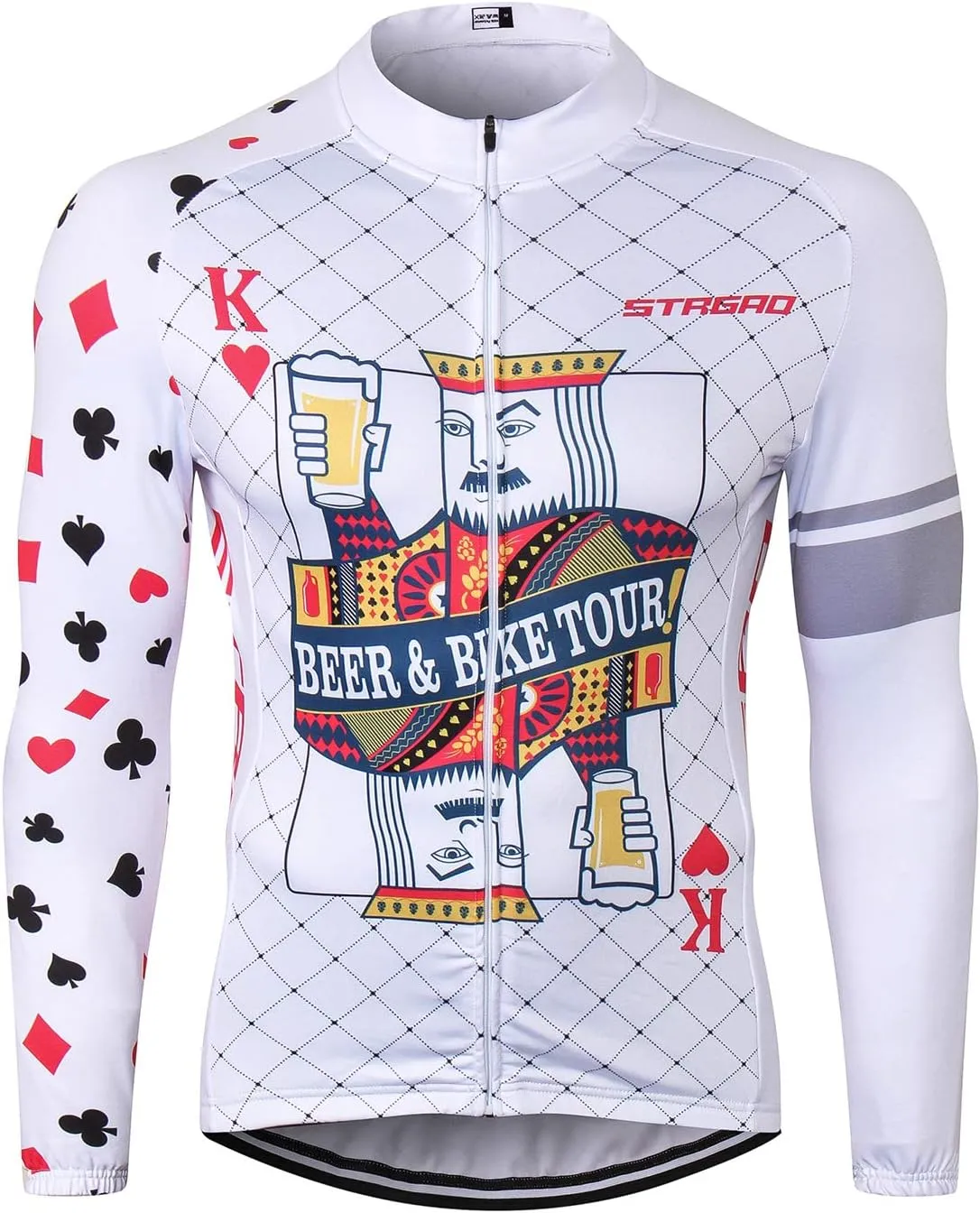 MR Strgao Men's Cycling Winter Thermal Jacket Windproof Long Sleeves Bike Jersey Bicycle Coat