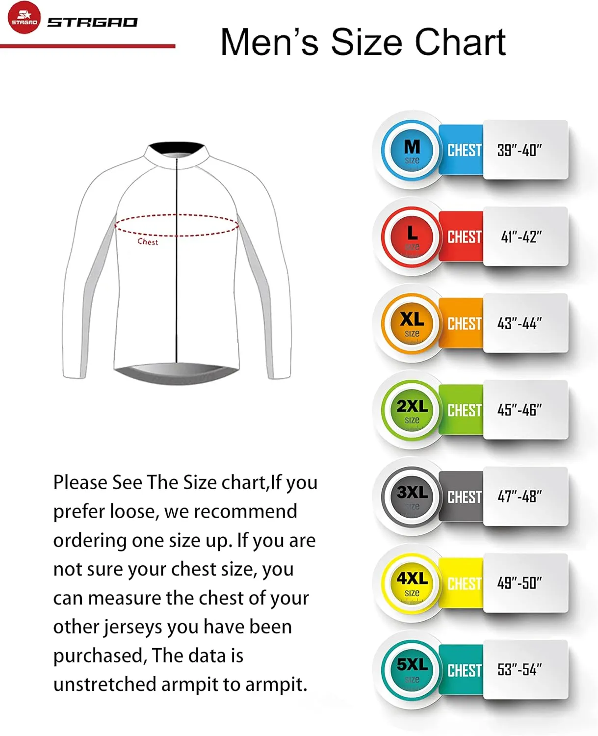 MR Strgao Men's Cycling Winter Thermal Jacket Windproof Long Sleeves Bike Jersey Bicycle Coat