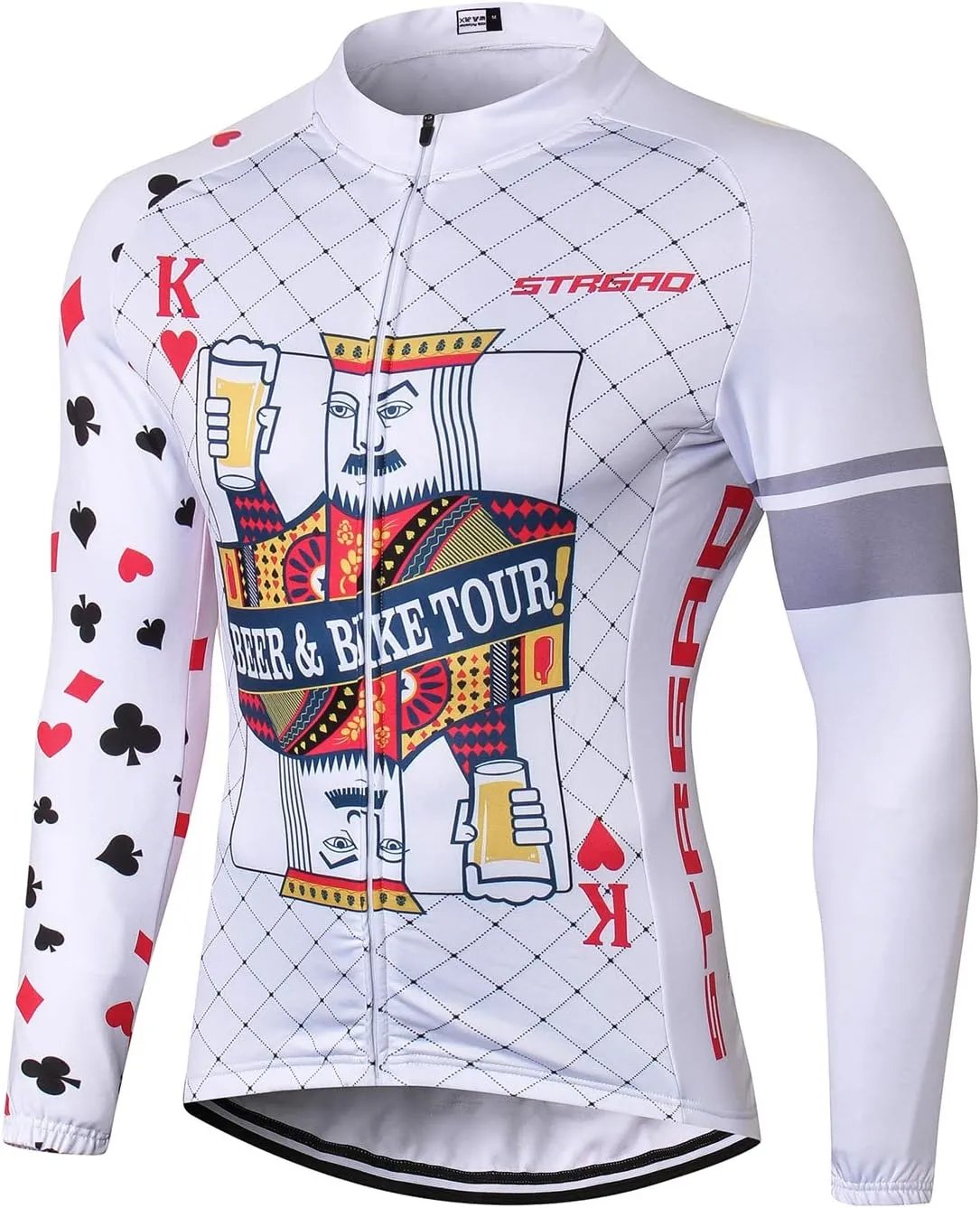 MR Strgao Men's Cycling Winter Thermal Jacket Windproof Long Sleeves Bike Jersey Bicycle Coat