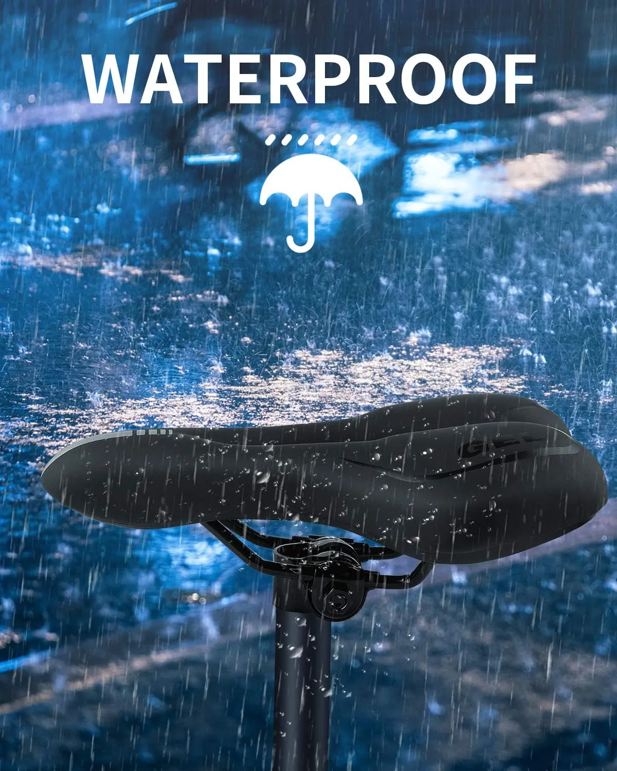 MSDADA Gel Bike Seat Bicycle Saddle for Men & Women, Waterproof Bicycle Seat Comfortable Soft Cushion